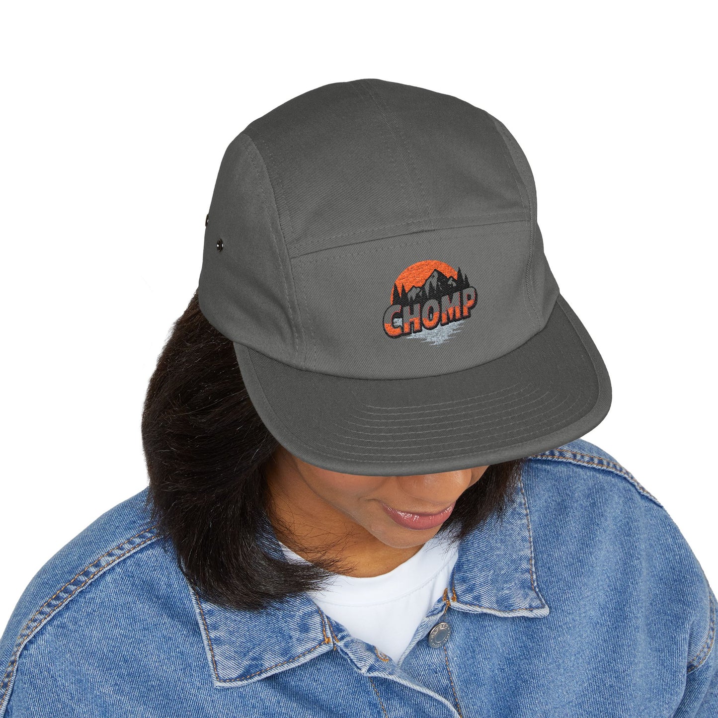 CHOMP Embroidered 5-Panel Cap
