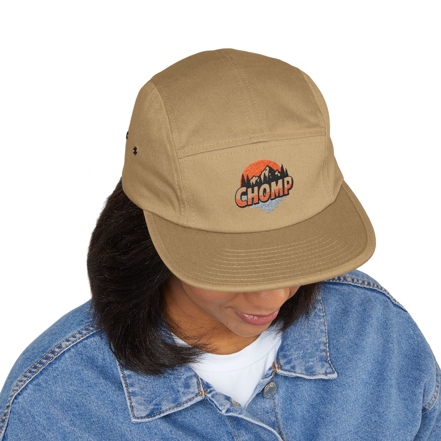 CHOMP Embroidered 5-Panel Cap