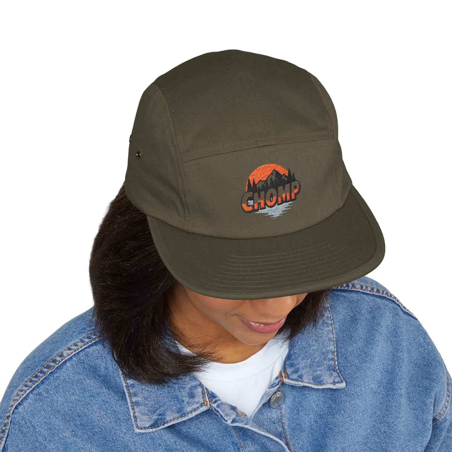 CHOMP Embroidered 5-Panel Cap
