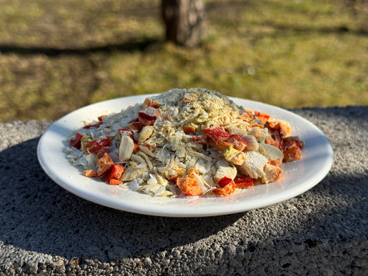 Krēmīgā karija vista ar rīsiem un dārzeņiem