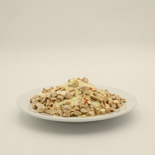 Sēņu stroganovs ar kartupeļu biezeni