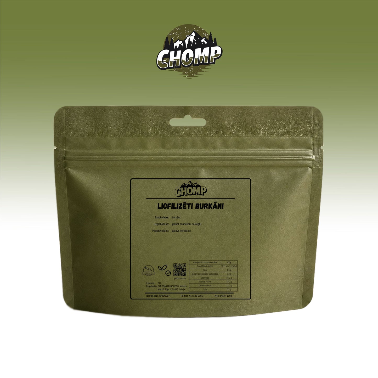 Liofilizēti burkāni 100g